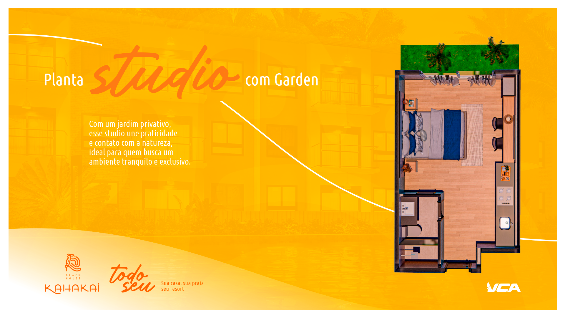 Planta studio terreo